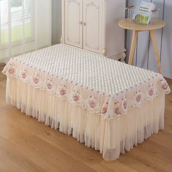 Lace ຕາຕະລາງກາເຟ tablecloth dustproof ຜ້າປົກຫຸ້ມຂອງລວມທັງຫມົດ TV ຕູ້ຜ້າ gauze rectangular living room table mat fabric cover customization