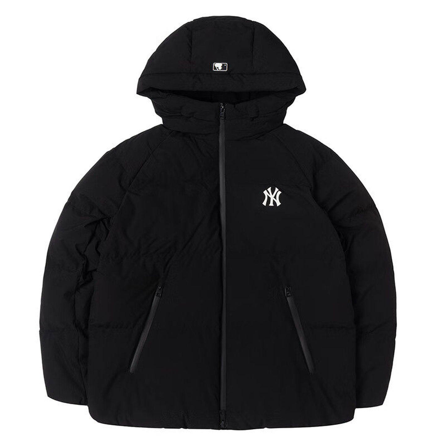 MLB连帽羽绒服NY小标男女秋冬新款加厚情侣运动休闲外套3ADJB1146