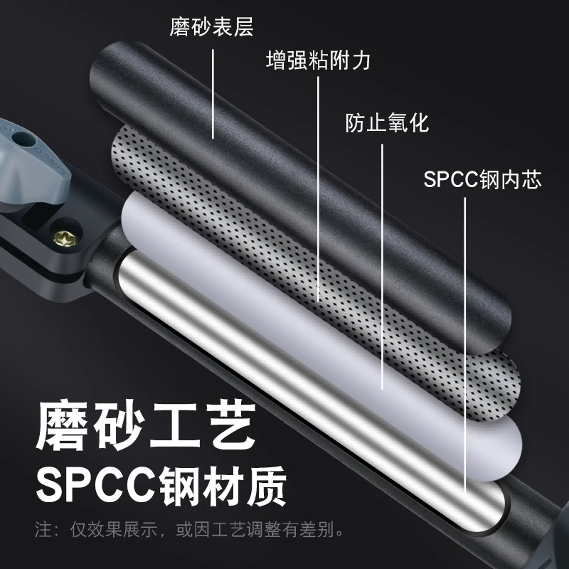 Linco Zenith 摄影灯架三脚架闪光灯2米灯架支架不锈钢便携旅行直播补光灯摄影磨砂金属支架1/4螺口3米顶灯架 - 图3