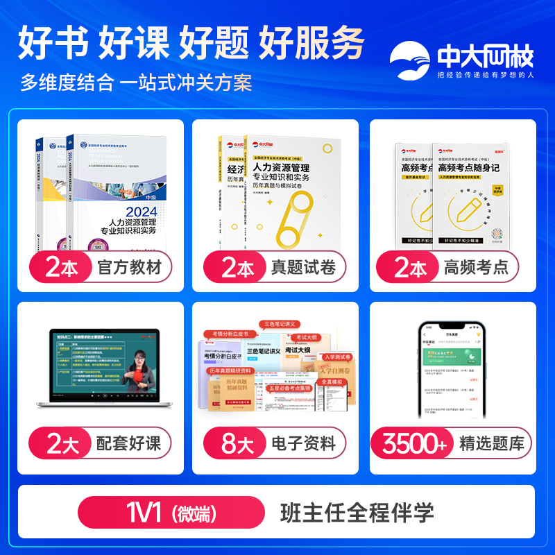 中级经济师2025年官方教材人力资源工商管理金融网课中国人事出版社经济基础知识建筑财税知识产权保险真题库中级经济师2024年教材