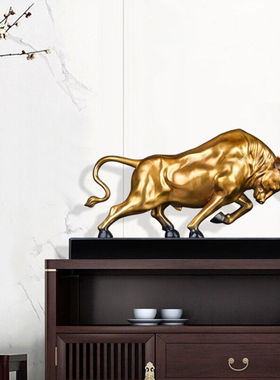 铂悦玺熙纯铜牛摆件2021孺子牛生肖工艺品办公室客厅家居装饰摆件