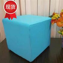 新款软包白黑面包凳沙 矮凳?r发子家用黑色方凳凳小方凳土司 