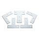 L-shaped T-shaped cross-connecting plate aluminum profile