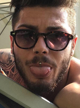 日本topwhit铆钉箭头太阳镜小框新款潮流时尚椭圆墨镜司机男开车