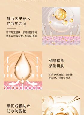 新品BOB光润丝滑粉底液轻薄透气防刮蹭隐匿肌肤瑕疵水嫩奶油肌