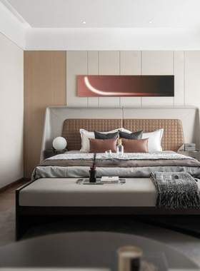 现代简约长方形亚克力金属收纳托盘售楼处样板间客厅茶几软装饰品