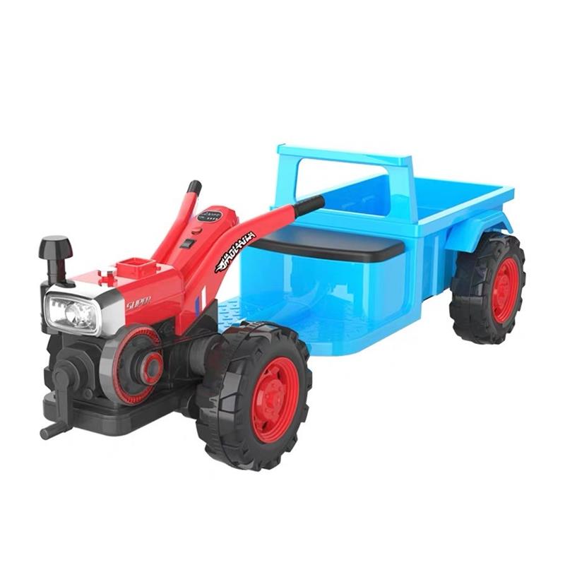 新疆西藏包邮手扶拖拉机电动玩具车可坐人四轮双人大号仿真儿童超