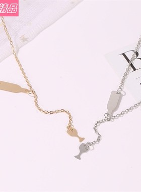 欧美跨境饰品 Hot Necklace Fashion Simple metal bottle choker