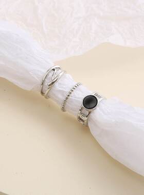 European American new rings female index finger ring女潮指环