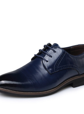 Men s oxford business formal dress leather flat shoes男鞋