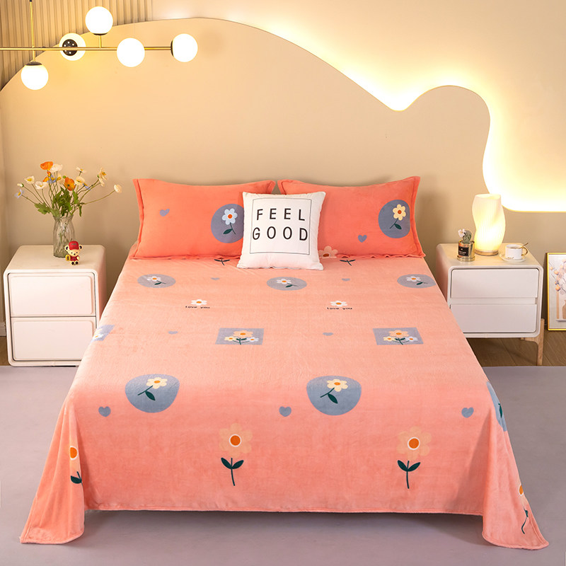 冬季毛绒牛奶绒床单加绒加厚珊瑚绒法兰绒毯子单件双面绒防滑被单,淘宝优惠券,粉丝福利购,淘宝优惠卷