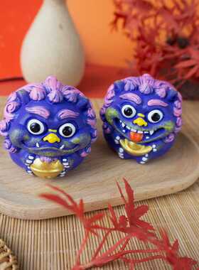 卡通狮子家居摆件创意