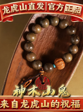 龙虎山法物灵木山鬼花钱手串镯手链道家本命年护身符多宝手串手持