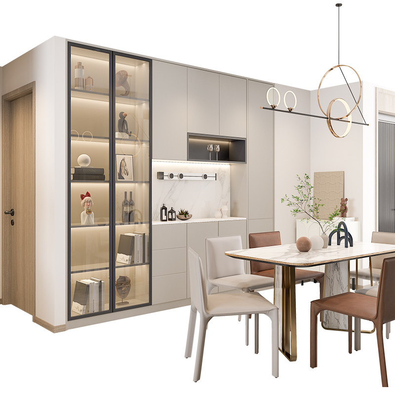 金牌衣柜全屋定制现代客厅餐边柜餐厅柜子酒柜橱柜餐柜家具组合柜,淘宝优惠券,粉丝福利购,淘宝优惠卷