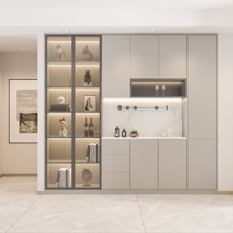 金牌衣柜全屋定制现代客厅餐边柜餐厅柜子酒柜橱柜餐柜家具组合柜,淘宝优惠券,粉丝福利购,淘宝优惠卷