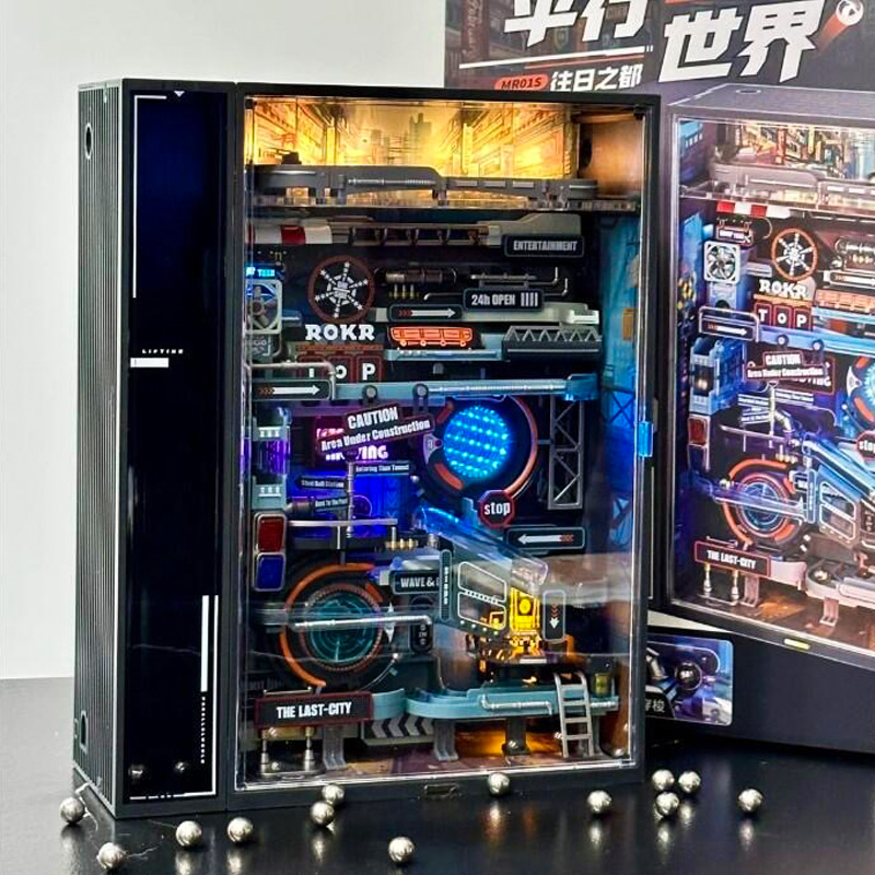 稀奇物「弹珠漫游」若客平行世界轨道积木男生拼装模型3d机械玩具