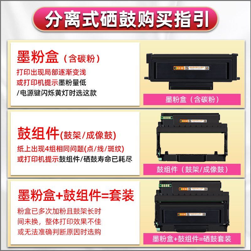 M7100DN墨粉盒通用PANTUM奔图牌激光打印机M7100DW碳粉匣TO400溪谷400X可加粉H大容量晒鼓DL-411硒鼓组件耗材-图2