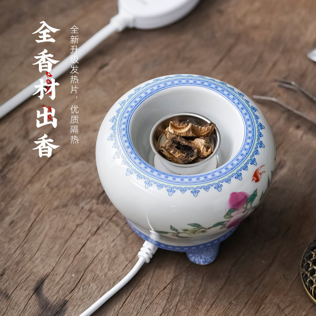 Taiwan chip electric incense burner with regular temperature adjustment to prevent dry burning