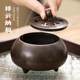 The copper incense burner weighs 1.25 kg and comes with a chicken wing wood base.