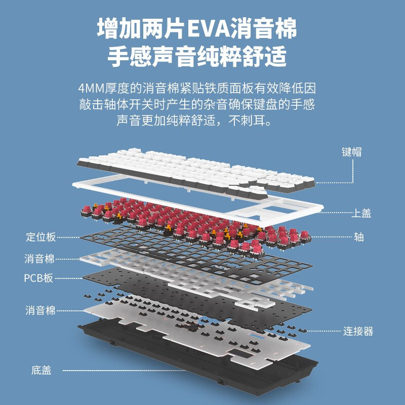 黑峡谷（HYEKU）X5Pro三模机械键盘热插拔无线蓝牙升级版BOX轴