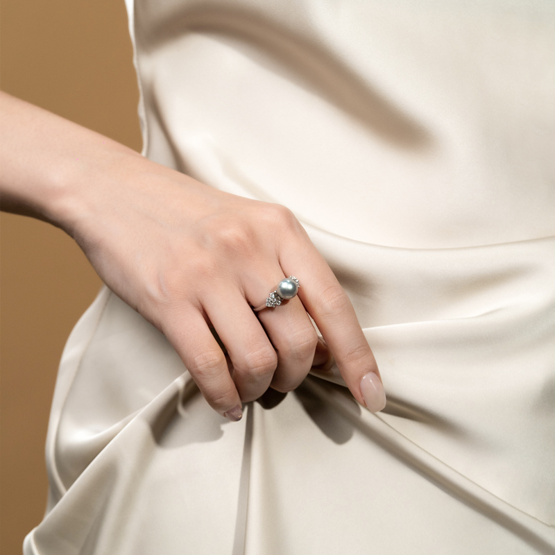 kez天然海水真多麻珍珠akoya指环 kez珠宝手饰