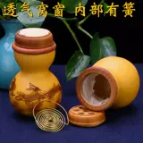 Клетка для кузнечиков, тыква, называемая горшком, устройство для насекомых, зимняя бамбуковая трубка для крикета, классическая тыква для крикета ручной работы из цельного дерева