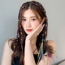 Colored dirty dirty braid head rope female zezhaired hair choreography children colored rope hair with hair rope filament with braid head decoration