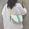 Japanese and Korean popular striped canvas bags for women this year