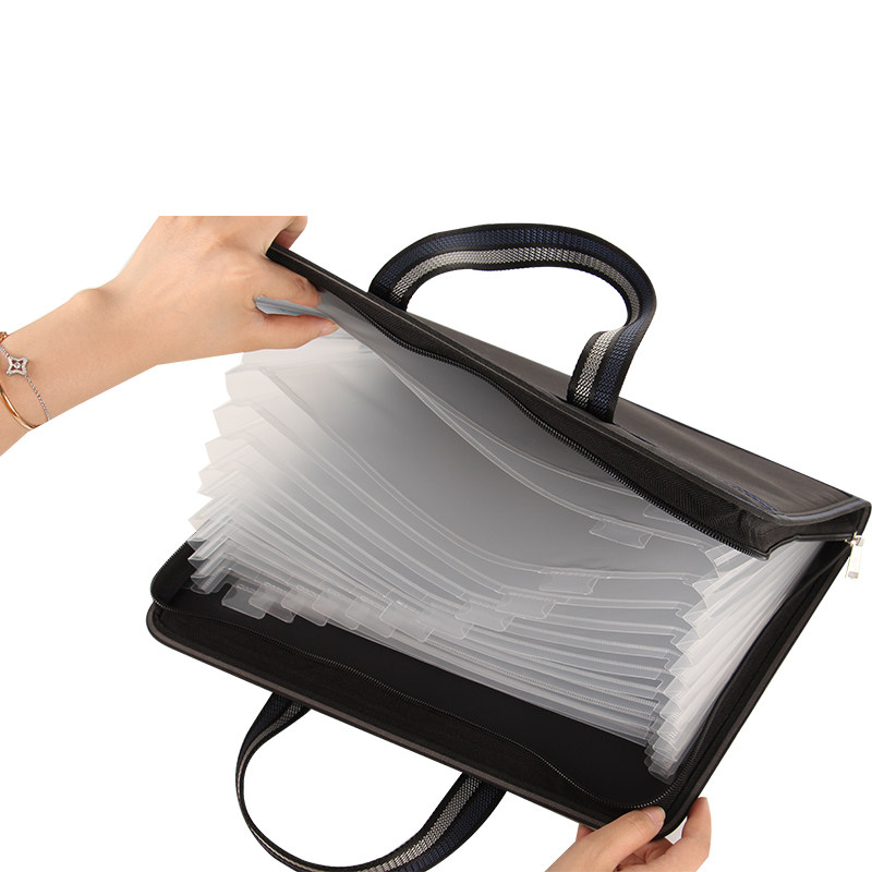 康百A4手提牛津布风琴包13层文件夹多层试卷夹学生用试卷收纳袋大容量办公资料分类夹文件袋卷子整理神器,淘宝优惠券,粉丝福利购,淘宝优惠卷