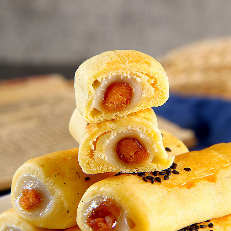 肉松蛋黄卷面包整箱早餐休闲蛋黄酥 豪萌宣蛋黄酥