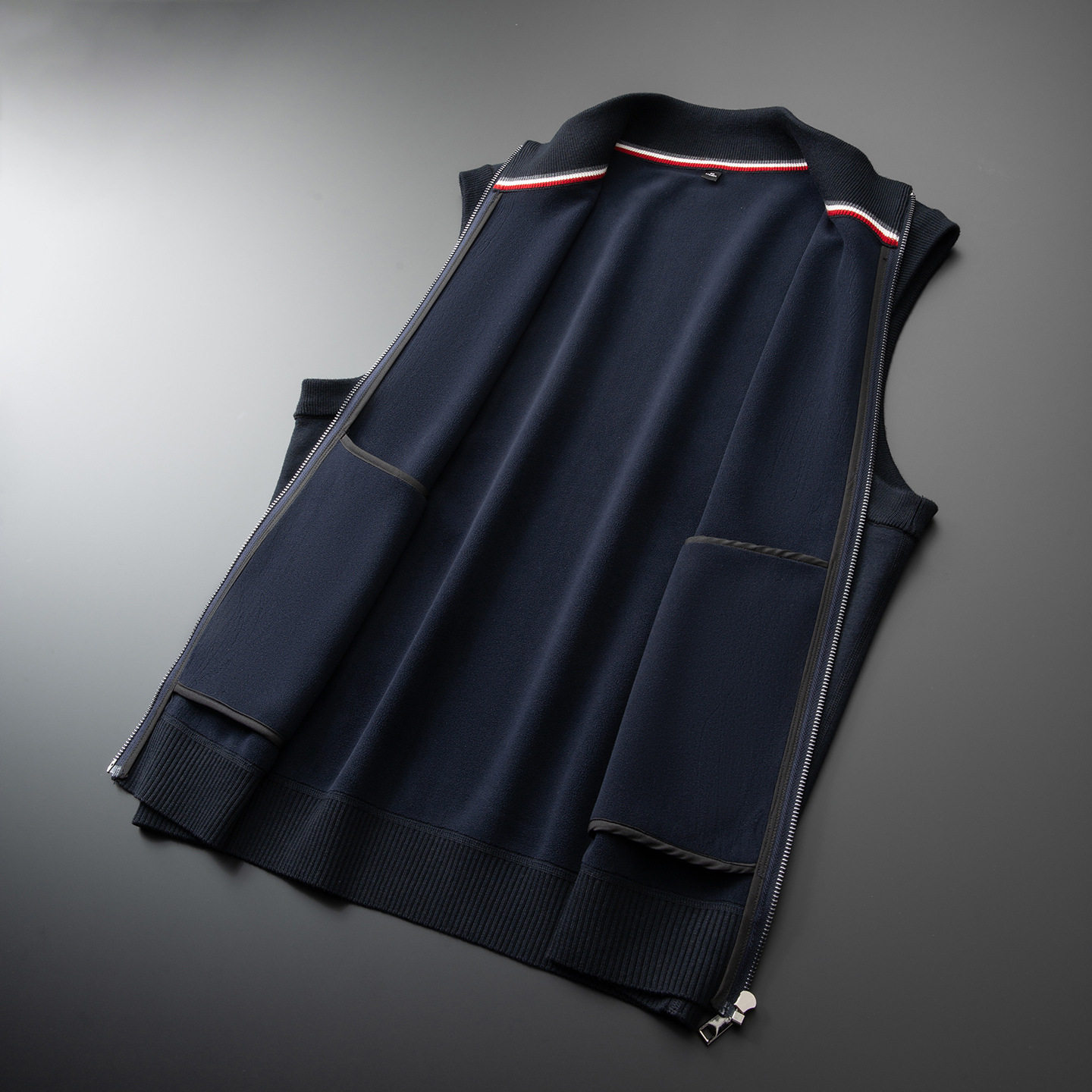 大码立领拉链针织开衫马甲男士加绒加厚冬季胖子含绵羊毛无袖背心,淘宝优惠券,粉丝福利购,淘宝优惠卷