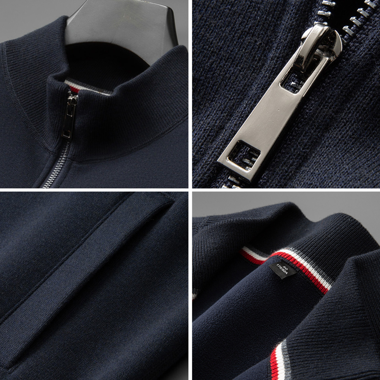 大码立领拉链针织开衫马甲男士加绒加厚冬季胖子含绵羊毛无袖背心,淘宝优惠券,粉丝福利购,淘宝优惠卷