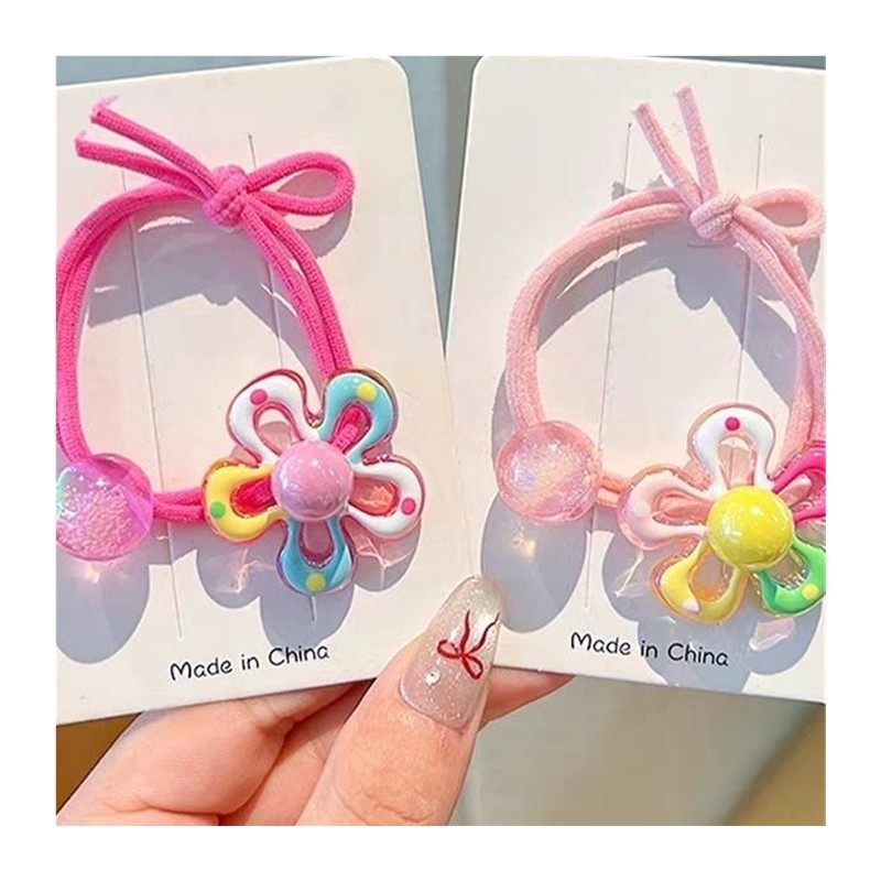 儿童可爱彩色花朵皮筋扎头发不伤发小女孩头绳2026新款高弹力发圈,淘宝优惠券,粉丝福利购,淘宝优惠卷