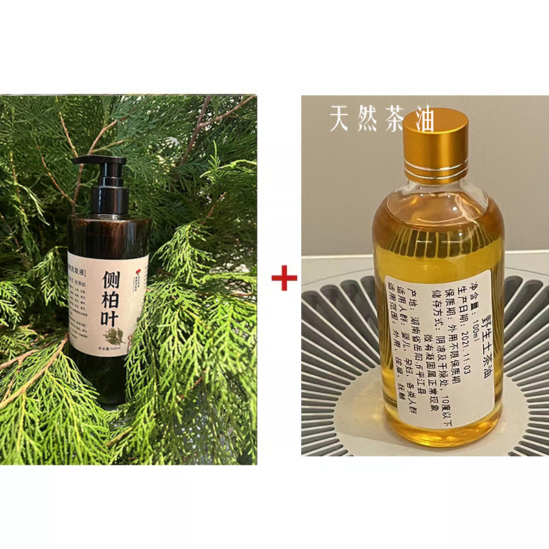 纯手工侧柏叶洗发水首乌植物养发无硅去屑止痒控油草本天然洗发水