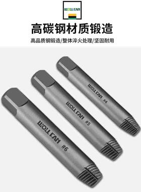 断丝取出器螺丝滑丝取断头螺丝锥神器万能反丝三角阀取出器高强度