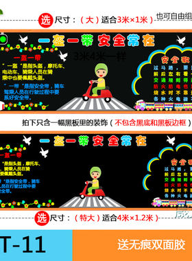 交通安全教室布置黑板报墙贴画
