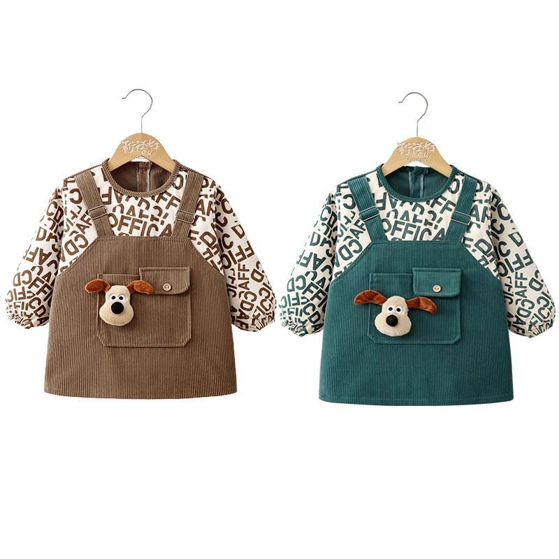 Baby boy eating smock autumn and winter outer wear children's bib