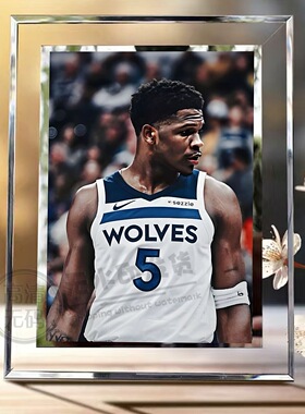 NBA爱德华兹球星周边相框摆件