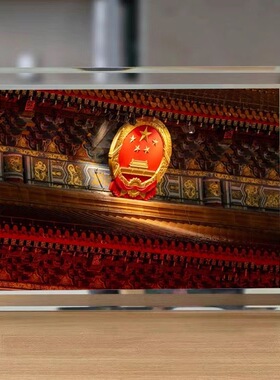 国庆爱国摆件水晶玻璃相框摆件