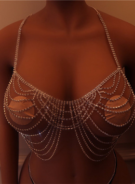 fashion multi-layer tassel Rhinestone underwear Body chain n