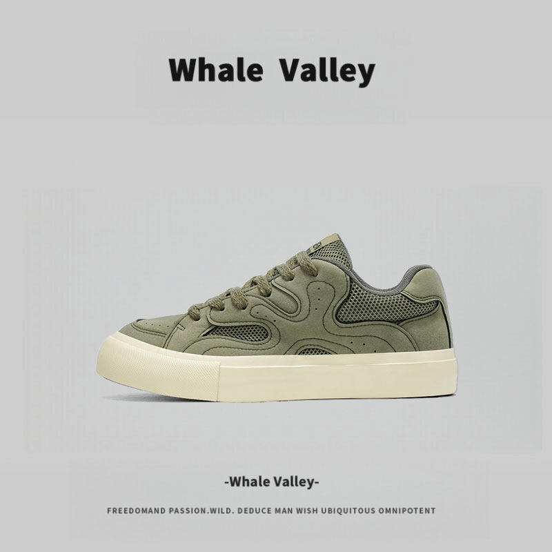 Whale Valley男鞋外贸高品质美式复古板鞋秋季新款百搭运动休闲鞋,淘宝优惠券,粉丝福利购,淘宝优惠卷