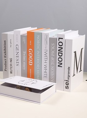 速发磁吸书收纳盒假件书柜摆书模型拍摄装饰道具摆设