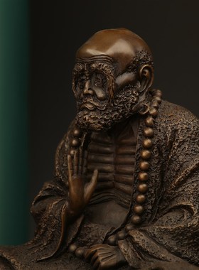 速发纯铜菩提摆件铜像居家客像供奉家居佛厅玄关摆设