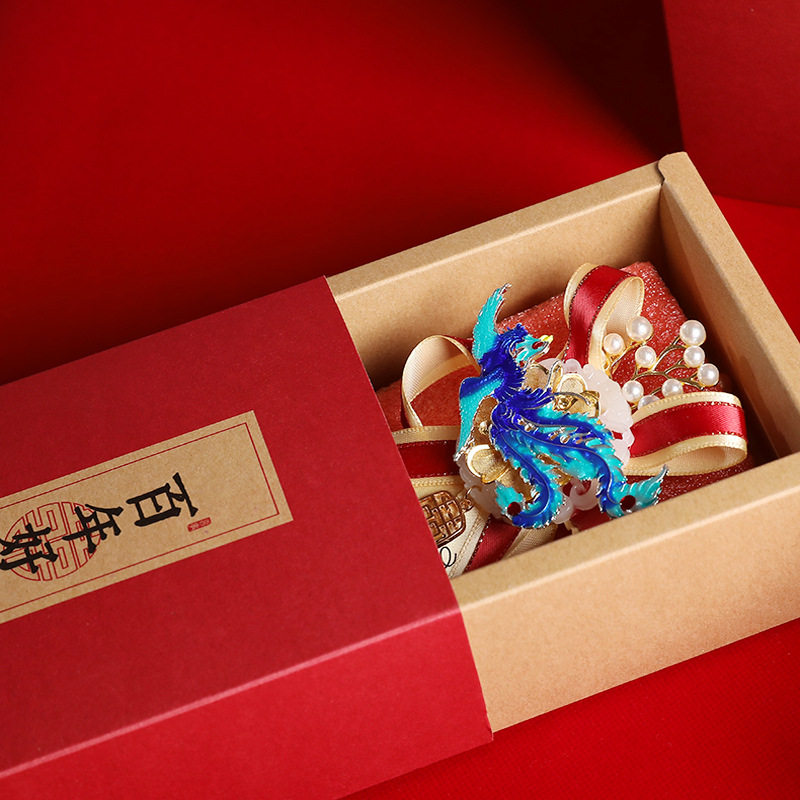 结婚胸花用品高档龙凤新郎新娘伴郎伴娘岳父母亲婚礼用胸针襟花珠