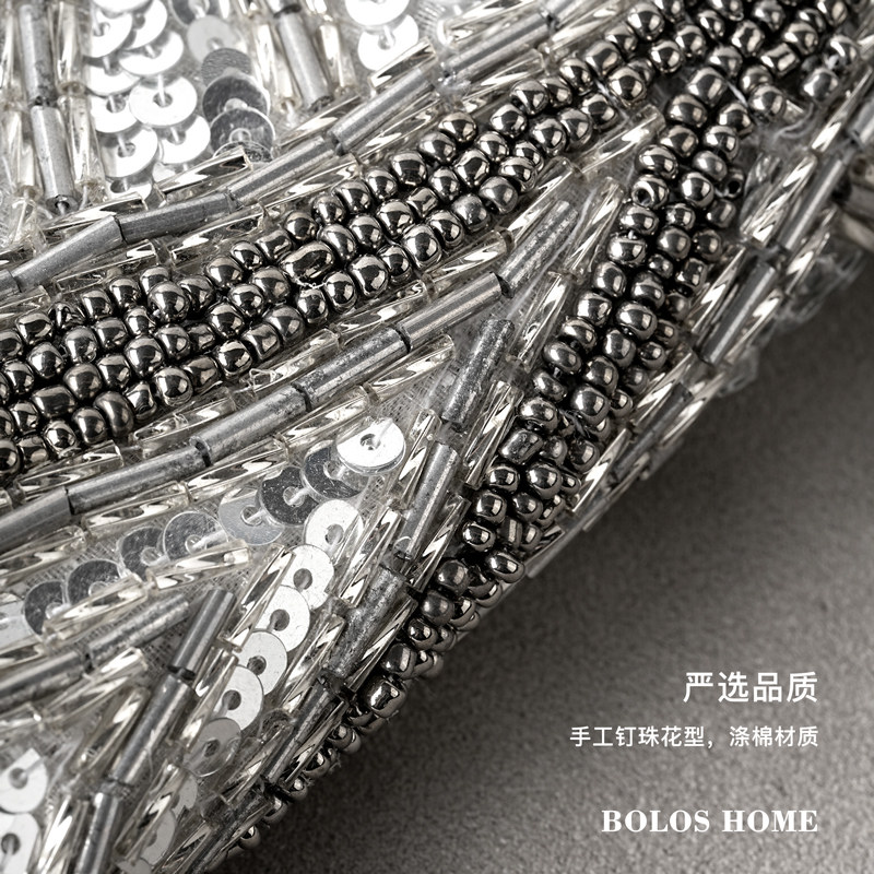 柏洛斯法式blig“日进斗金”手工钉珠奢华酒店别墅客厅沙发靠腰枕,淘宝优惠券,粉丝福利购,淘宝优惠卷