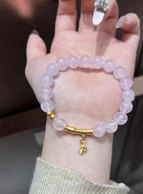 正品足金999黄金竹节手链节节高升手串 送女友老婆七夕情人节礼