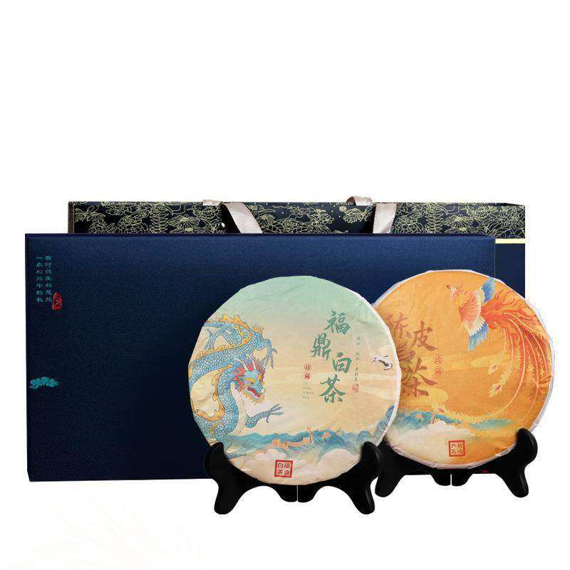 福鼎白茶陈皮白茶老白茶高档茶叶礼盒装茶饼中秋送礼伴手礼特惠,淘宝优惠券,粉丝福利购,淘宝优惠卷