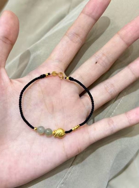 新中式锦鲤珠珠编织手链手绳国风小众高级感颜值闺蜜手饰送礼物