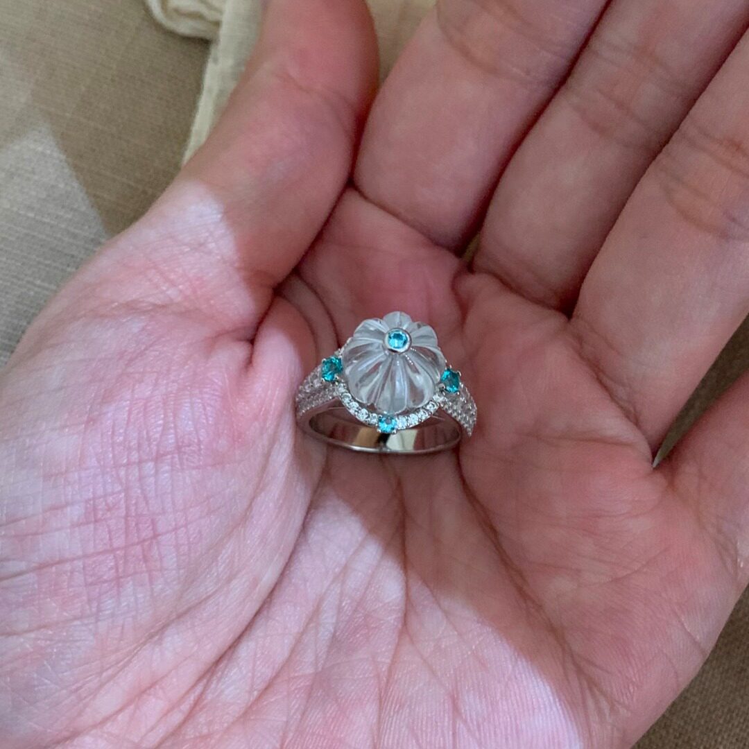 Cool and sparkling pumpkin ring for women, exquisite and beautiful ring, niche design, high-end 2026 new hand jewelry