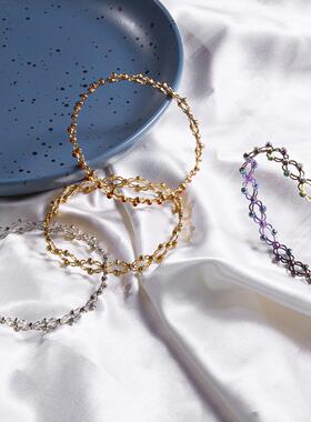 戒指手链二合一变伸缩变形可调节手镯指环女手环魔术魔戒一体礼物